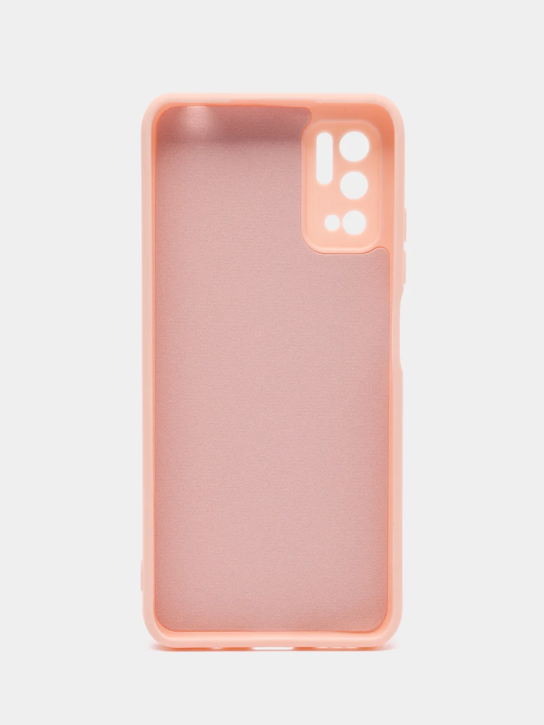 Пудровый накладка для Xiaomi Poco M3 Pro/Note 10T силиконовая, усиленная, бархат