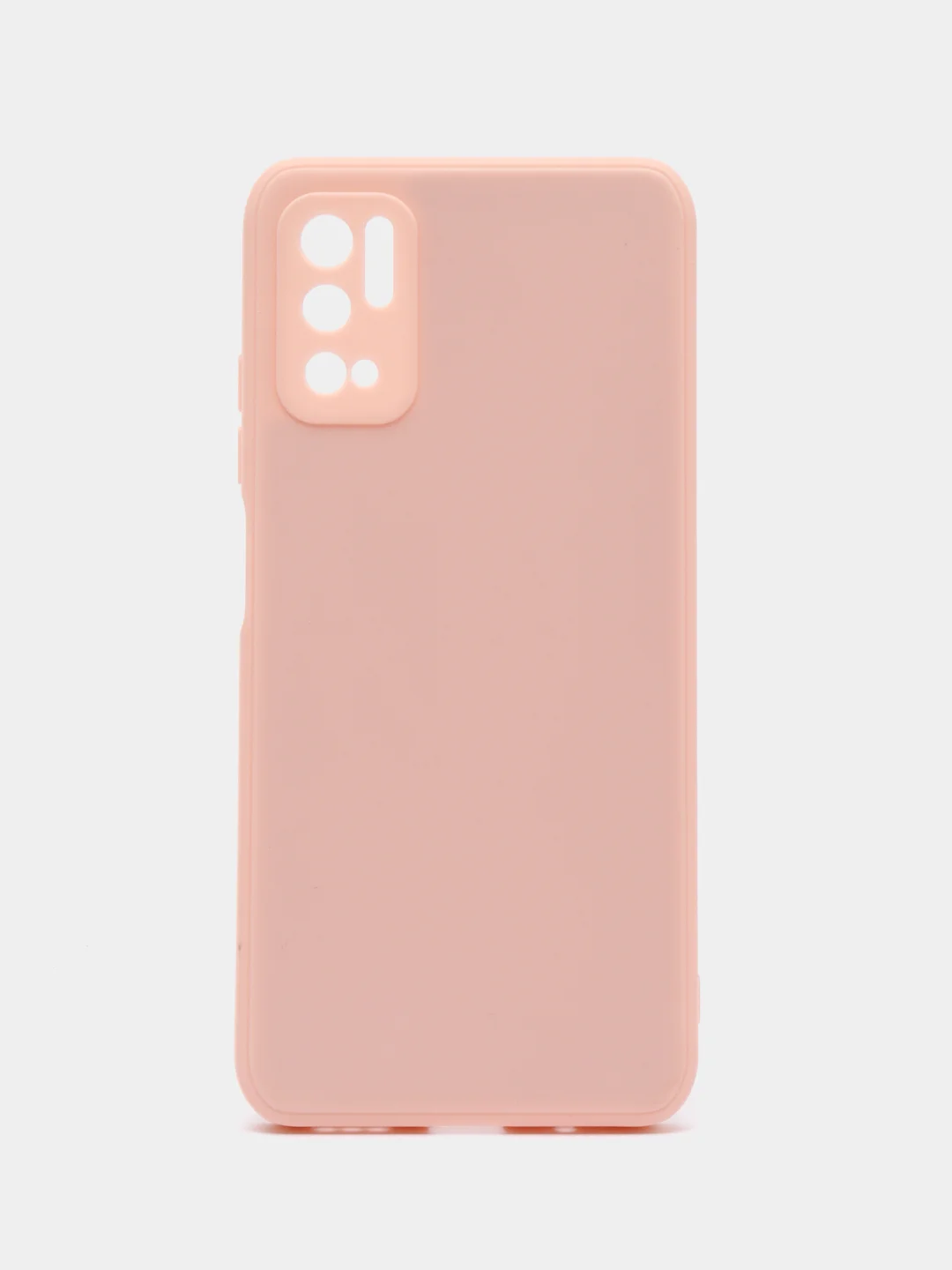 Пудровый накладка для Xiaomi Poco M3 Pro/Note 10T силиконовая, усиленная, бархат