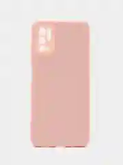 Пудровый накладка для Xiaomi Poco M3 Pro/Note 10T силиконовая, усиленная, бархат