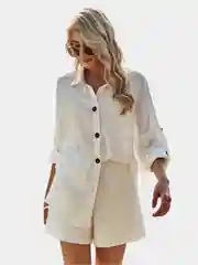 Бордовый костюм женский летний двойка рубашка шорты / женский костюм / костюм летний