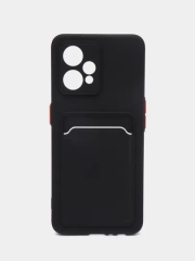 Силиконовый чехол для Realme 9 Pro Plus, 9 4G, Narzo 50 Pro, c отсеком для карт
