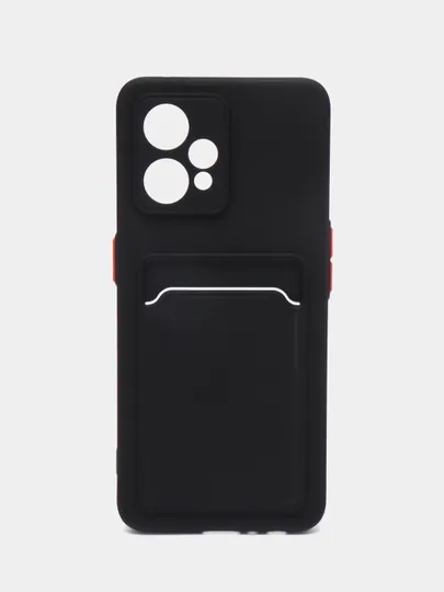 Силиконовый чехол для Realme 9 Pro Plus, 9 4G, Narzo 50 Pro, c отсеком для карт