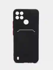 Силиконовый чехол для Realme C21Y, C25Y, Narzo 50 Pro, c отсеком для карт