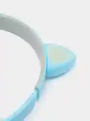 Синий накладные Bluetooth-наушники More choice HW24kids, беспроводные наушники 200 мАч