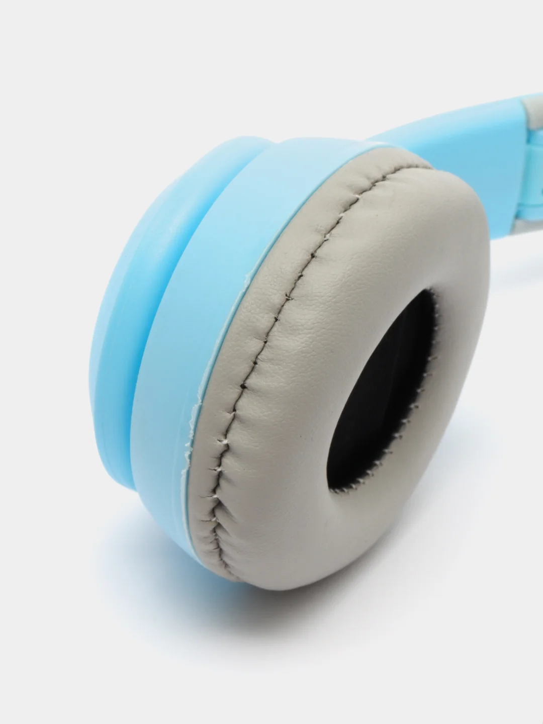 Синий накладные Bluetooth-наушники More choice HW24kids, беспроводные наушники 200 мАч