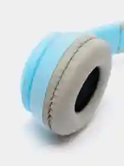 Синий накладные Bluetooth-наушники More choice HW24kids, беспроводные наушники 200 мАч