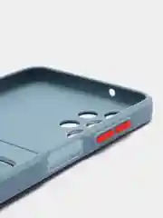 Синий меланж чехол силиконовый на Samsung Galaxy A13 4G (Самсунг Галакси А13), с защитой камеры