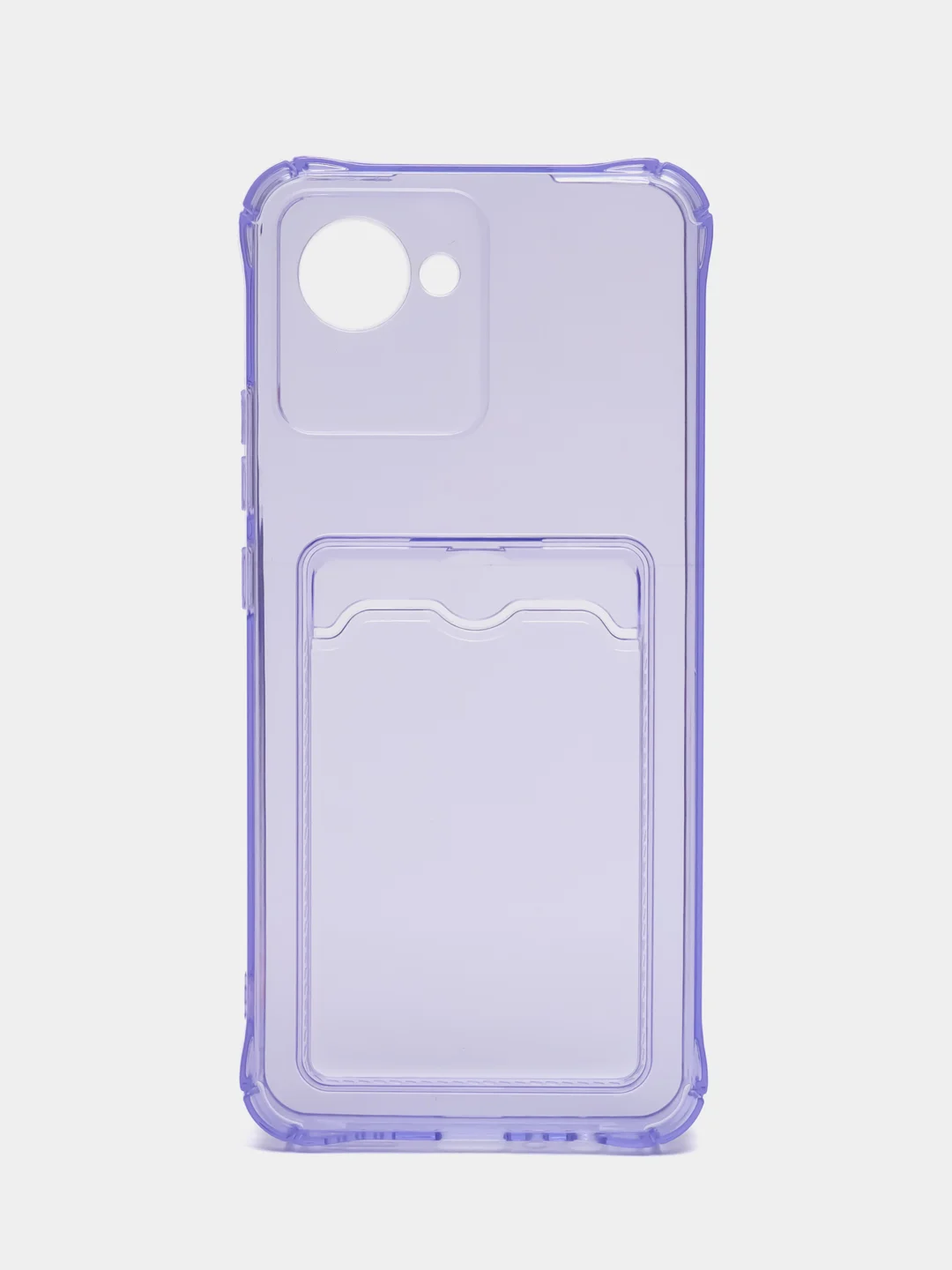 Фиолетовый чехол для Realme C30 / C30S / 50i PRIME (Реалми С30 / 50И Прайм), силиконовый, прозрачный