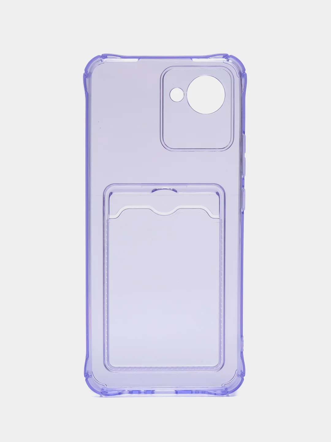 Фиолетовый чехол для Realme C30 / C30S / 50i PRIME (Реалми С30 / 50И Прайм), силиконовый, прозрачный
