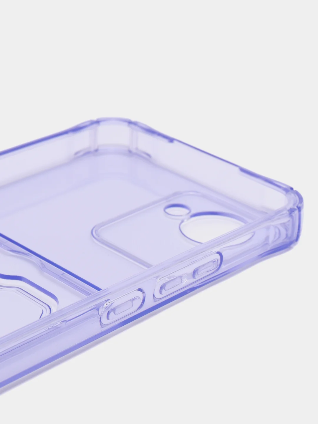 Фиолетовый чехол для Realme C30 / C30S / 50i PRIME (Реалми С30 / 50И Прайм), силиконовый, прозрачный