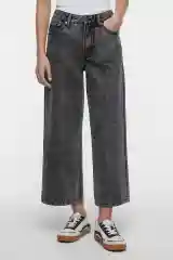 Голубой джинсы-кюлоты wide leg широкие со средней посадкой женские Befree