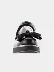 Черный туфли школьные для девочки с удобной стелькой