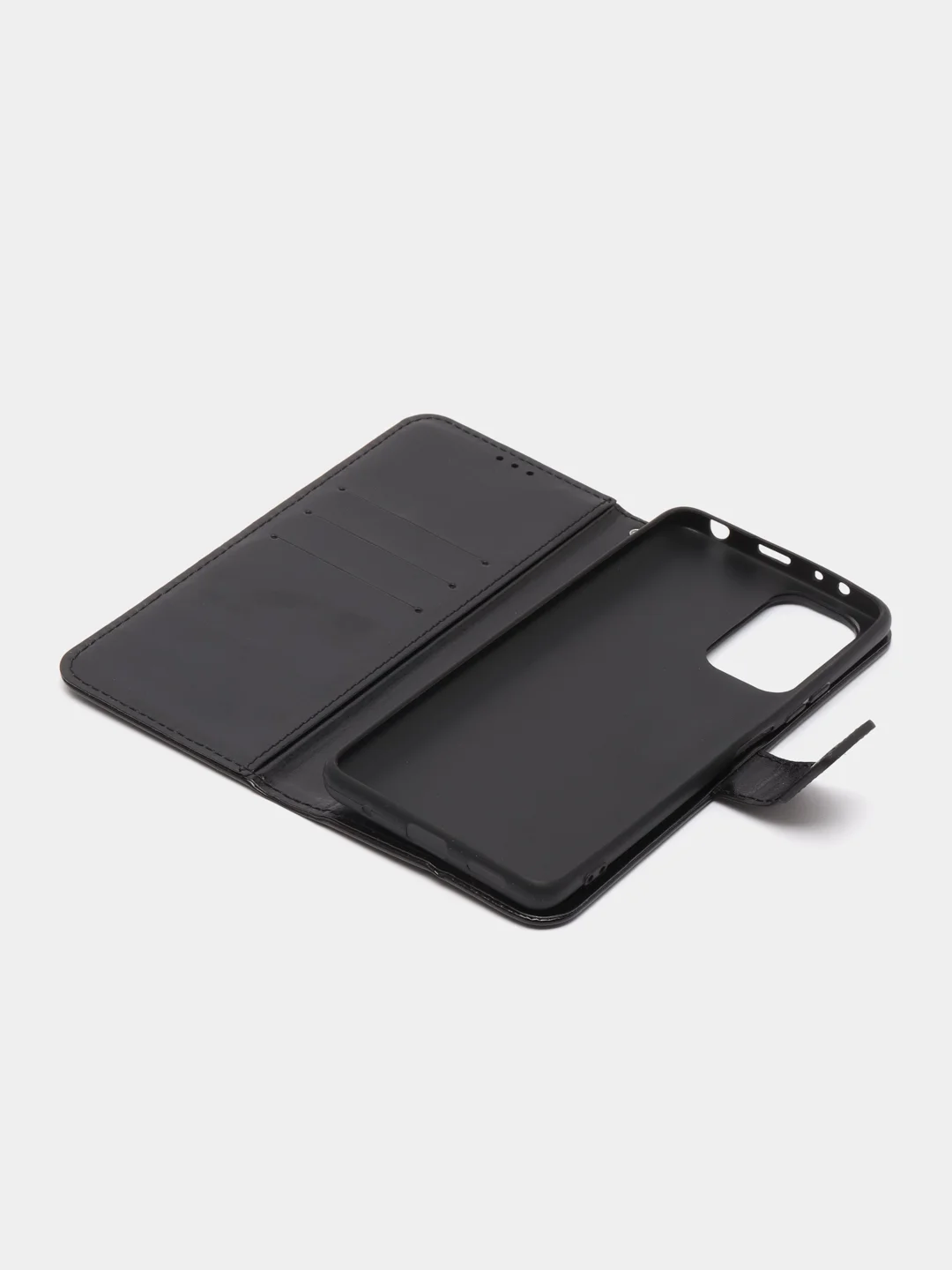 Красный чехол-книжка с магнитной застежкой для Xiaomi Redmi Note 10 Pro / 10 Pro Max (Ноут 10 Про)