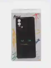 Черный чехол на Realme GT Master Edition / Реалми GT Master Edition с рисунком, защита камеры