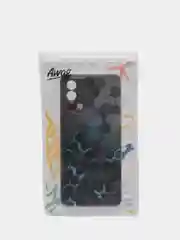 Бирюзовый чехол на Realme GT Master Edition / Реалми GT Master Edition с рисунком, защита камеры