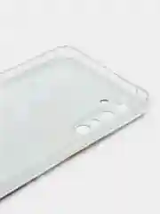 Бирюзовый силиконовый чехол на Realme 6 Pro / Реалми 6 Про прозрачный, с рисунком, защита камеры