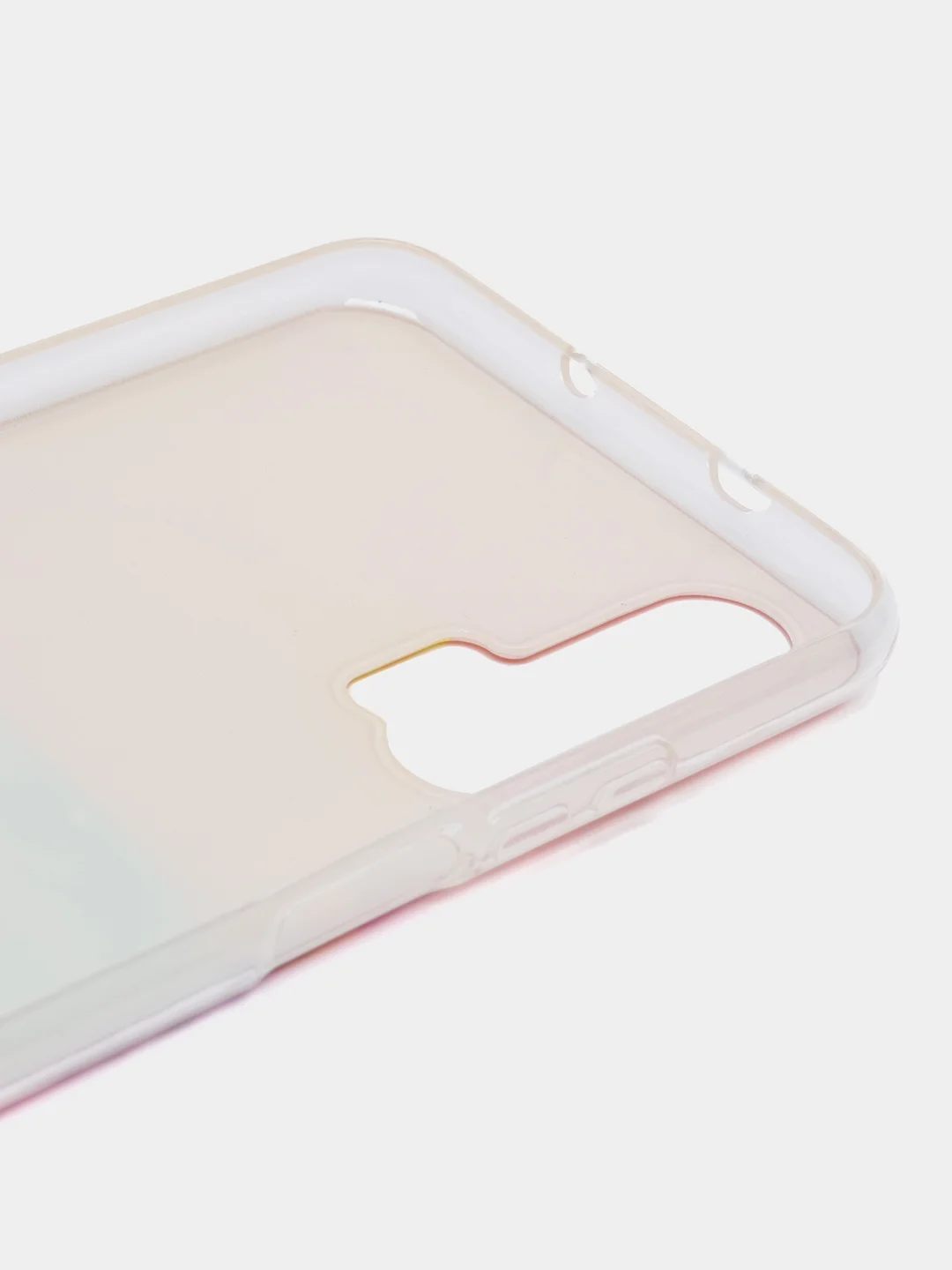Голубой силиконовый чехол на Huawei Honor 20 Pro / Хонор 20 Pro, рисунком, защита камеры