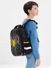 Рюкзак школьный для мальчика Brauberg 2 отделения, с брелком, Venomous spider, 271355
