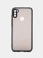 Черный чехол на Samsung Galaxy A11, M11, Самсунг А11, М11, силиконовый, пластиковый, матовый