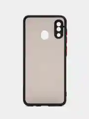 Черный чехол на Samsung Galaxy A20 / A30, полупрозрачный, силиконовый Самсунг А20, А30