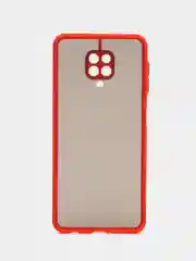 Красный чехол для Xiaomi Redmi Note 9 Pro / Note 9S, полупрозрачный, матовый, Редми Ноут 9 Про