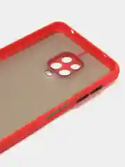 Красный чехол для Xiaomi Redmi Note 9 Pro / Note 9S, полупрозрачный, матовый, Редми Ноут 9 Про