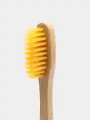 Желтый зубная щетка бамбуковая