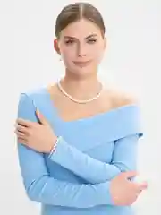 Набор: серьги, колье, браслет из жемчуга, 3 предмета