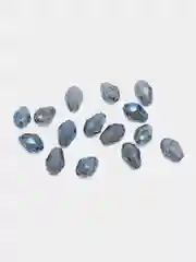 Небесно-голубой прозрачные бусины, капли, 8 х 11 мм, бисер, вышивание, плетение