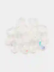Белый прозрачные бусины, капли, 8 х 11 мм, бисер, вышивание, плетение