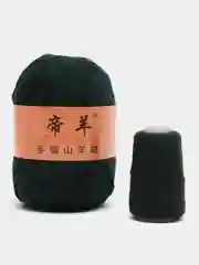 Зеленый пряжа шерстяная
