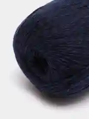 Синий меланж пряжа шерстяная