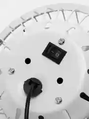 Белый вентилятор USB настольный в металлическом корпусе
