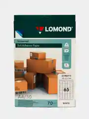 Этикетки самоклеящиеся LOMOND А4 50 листов 38 x 21,2/ 48,4 х 25,4/ 70 x 37 мм