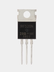 3 штуки Транзистор IRF520NPBF (N-канал 100V 9.7A) TO-220AB