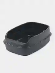 Туалет Айша XL с бортом, 64 х 44 х 21 см, серый FIX