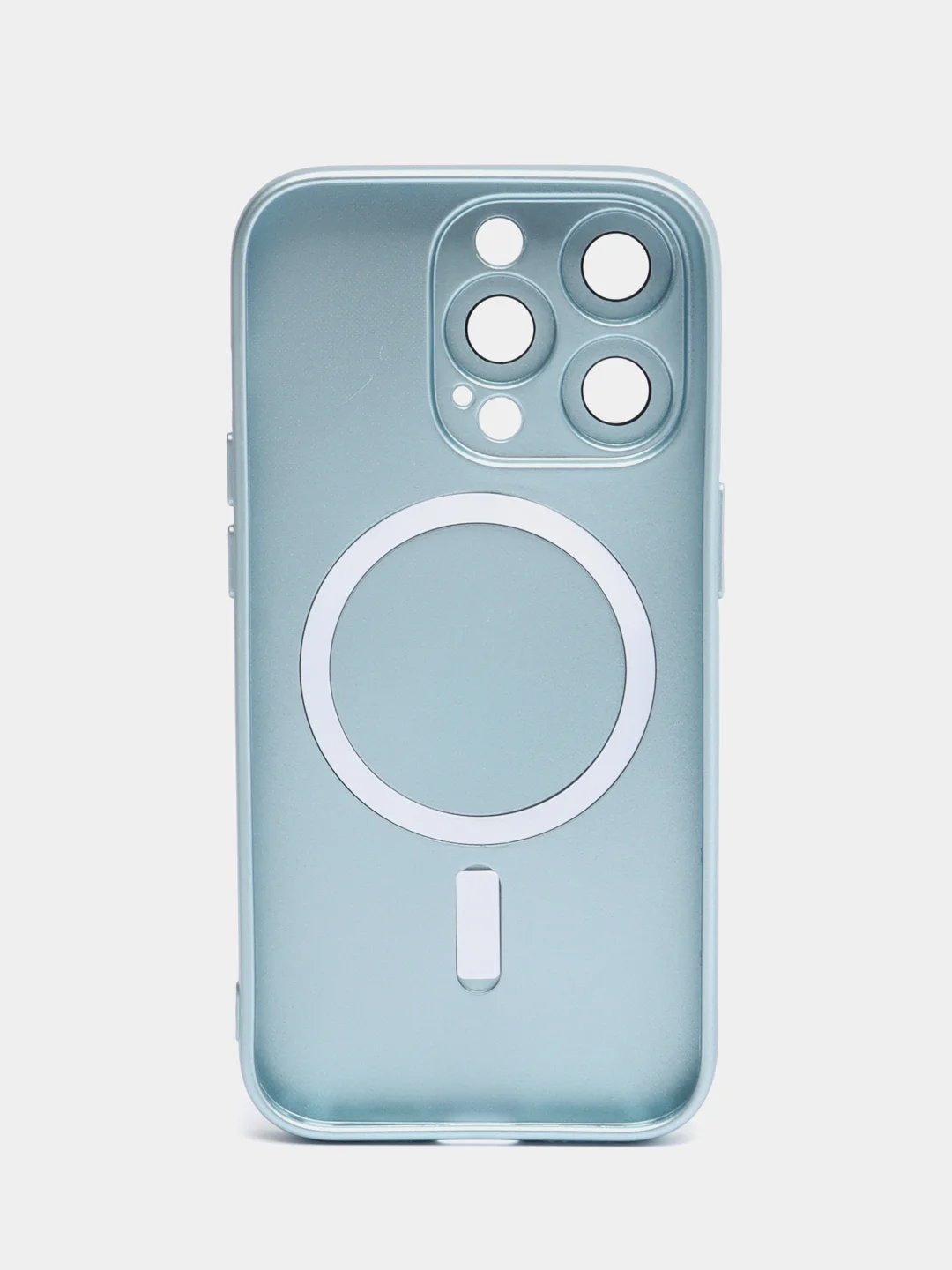 Светло-синий чехол MagSafe iPhone 16/15/14/13/12/11/Pro/Max/Plus/Mini/X/Xr/Xs магсейф
