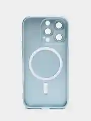 Светло-синий чехол MagSafe iPhone 16/15/14/13/12/11/Pro/Max/Plus/Mini/X/Xr/Xs магсейф