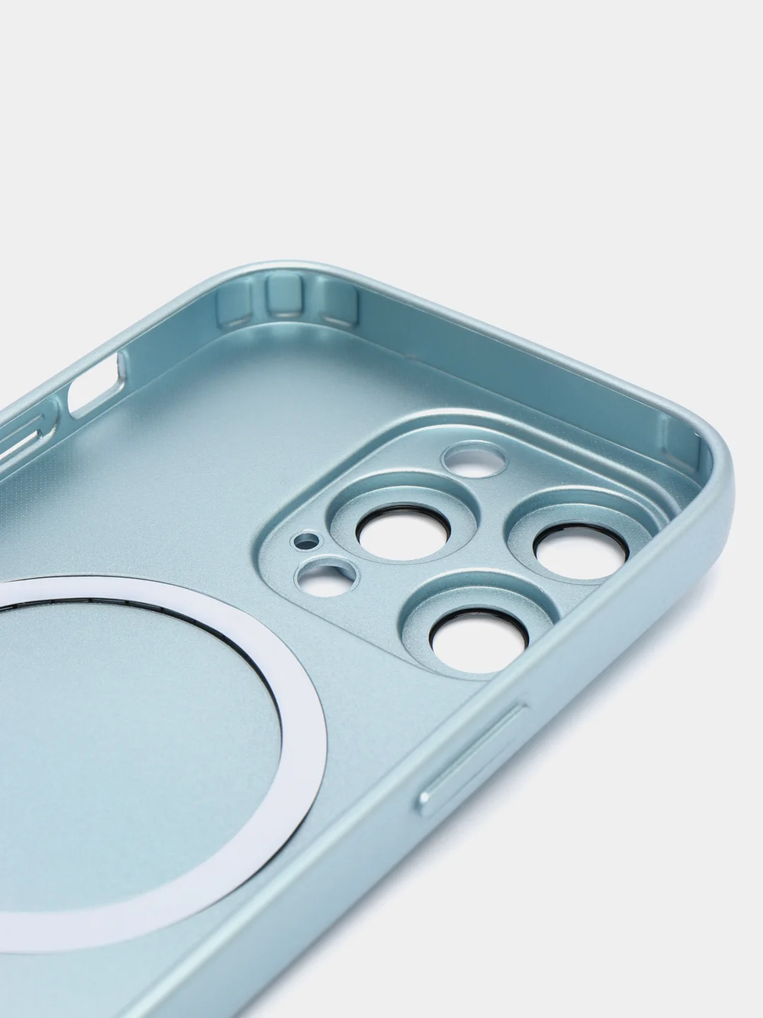 Светло-синий чехол MagSafe iPhone 16/15/14/13/12/11/Pro/Max/Plus/Mini/X/Xr/Xs магсейф