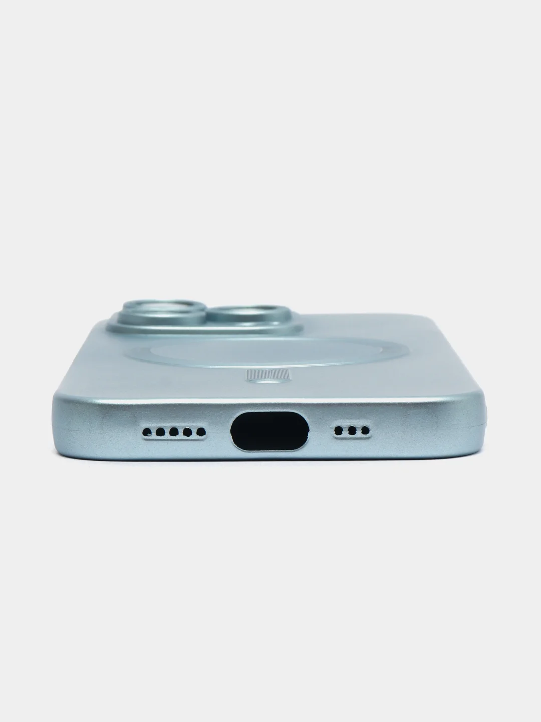 Светло-синий чехол MagSafe iPhone 16/15/14/13/12/11/Pro/Max/Plus/Mini/X/Xr/Xs магсейф
