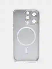 Серый металлик чехол MagSafe iPhone 16/15/14/13/12/11/Pro/Max/Plus/Mini/X/Xr/Xs магсейф
