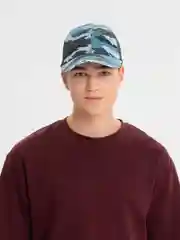 Голубой бейсболка "Камуфляж"