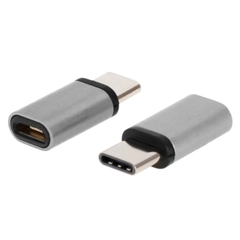Переходник с MicroUSB на Type-C, белый, черный