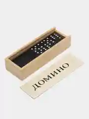 Домино в деревянном футляре