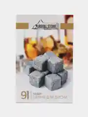 Камни для виски. Набор 9 камней, мешочек в подарочной коробочке