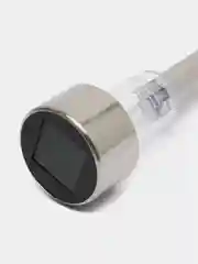 Серебряный фонарь садовый, на солнечной батарее, 4,5 х 4,5 х 31 см