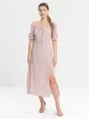 Коралловый платье женское летнее, миди
