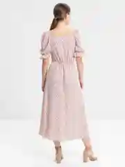 Коралловый платье женское летнее, миди