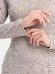 Бежевый меланж женское платье, приталенное, ангора
