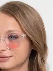 Прозрачный очки женские солнцезащитные, квадратные